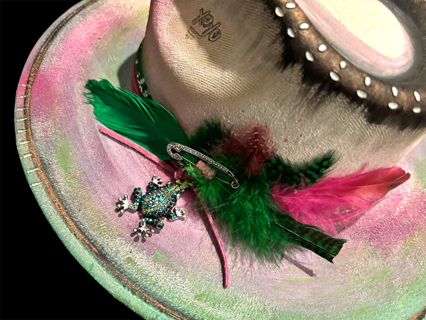 LotusLaRouge CUSTOMIZED (no two hats are the same)FEDORA HAT BURNED