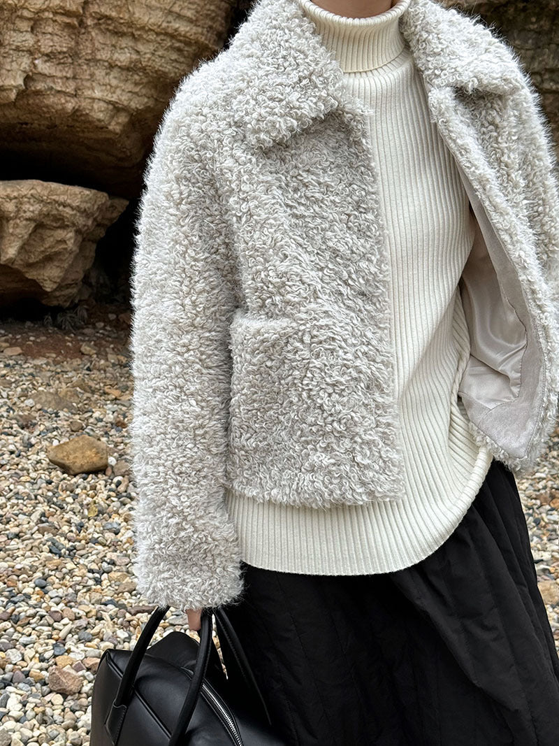 Lambswool Lapel Jacket