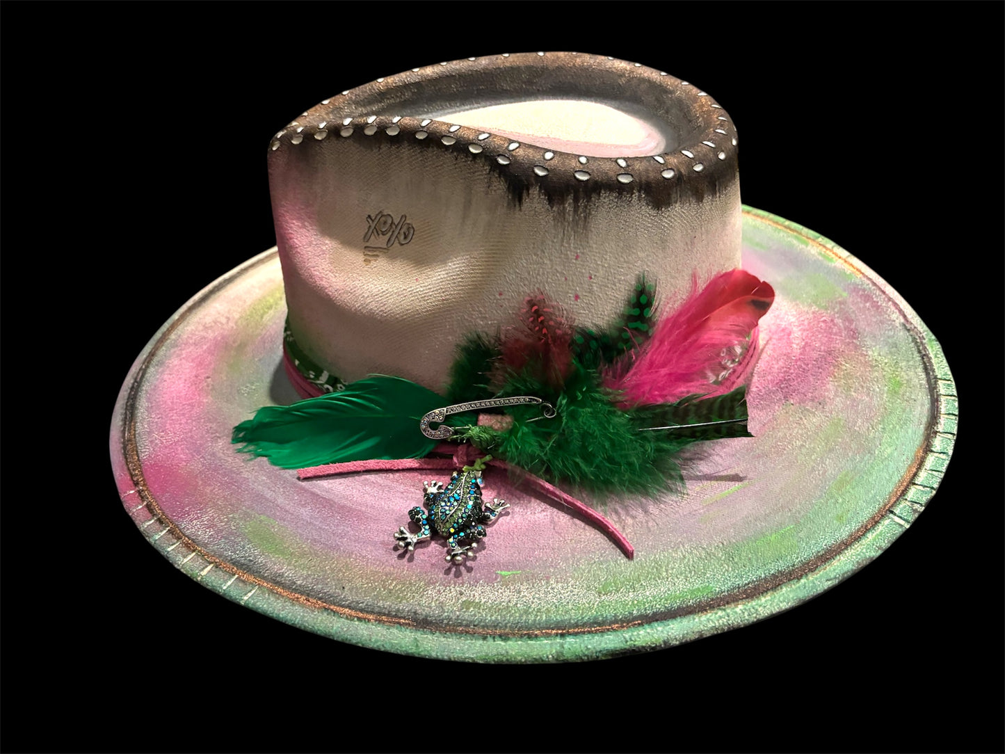 LotusLaRouge CUSTOMIZED (no two hats are the same)FEDORA HAT BURNED