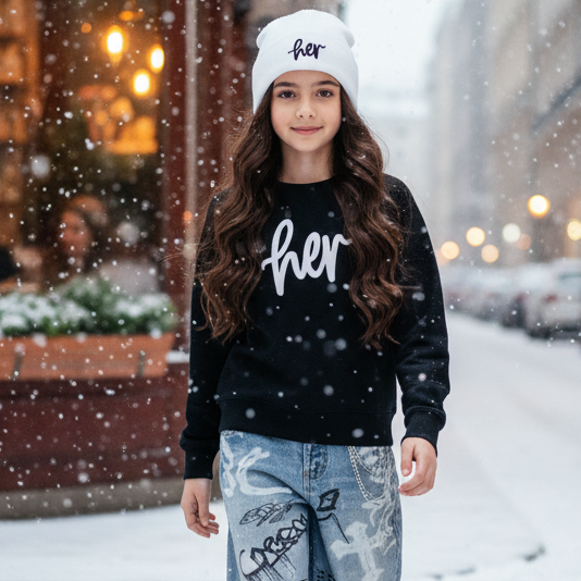 HER Apparel Kids Sweatshirt
