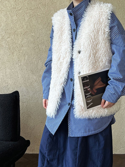 High-end Lambswool Vest jacket