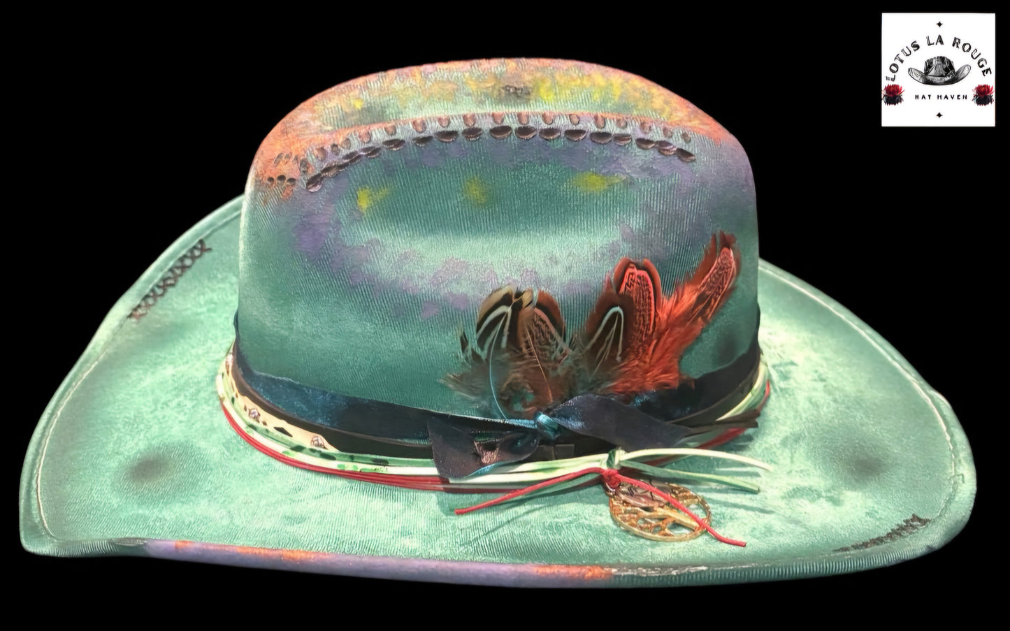 LotusLaRouge UNICORN CUSTOMIZED KIDS COWBOY HAT