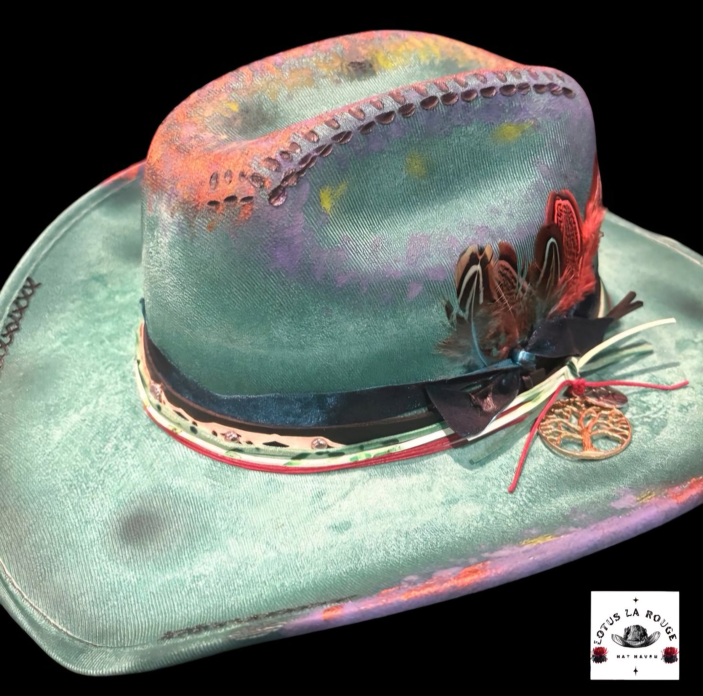 LotusLaRouge UNICORN CUSTOMIZED KIDS COWBOY HAT
