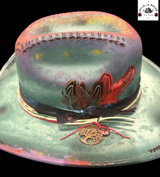 LotusLaRouge UNICORN CUSTOMIZED KIDS COWBOY HAT