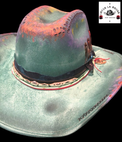 LotusLaRouge UNICORN CUSTOMIZED KIDS COWBOY HAT
