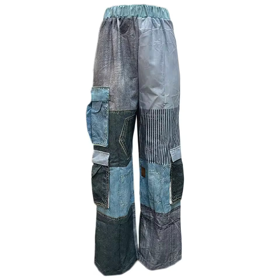 Deconstructed Denim Cargos