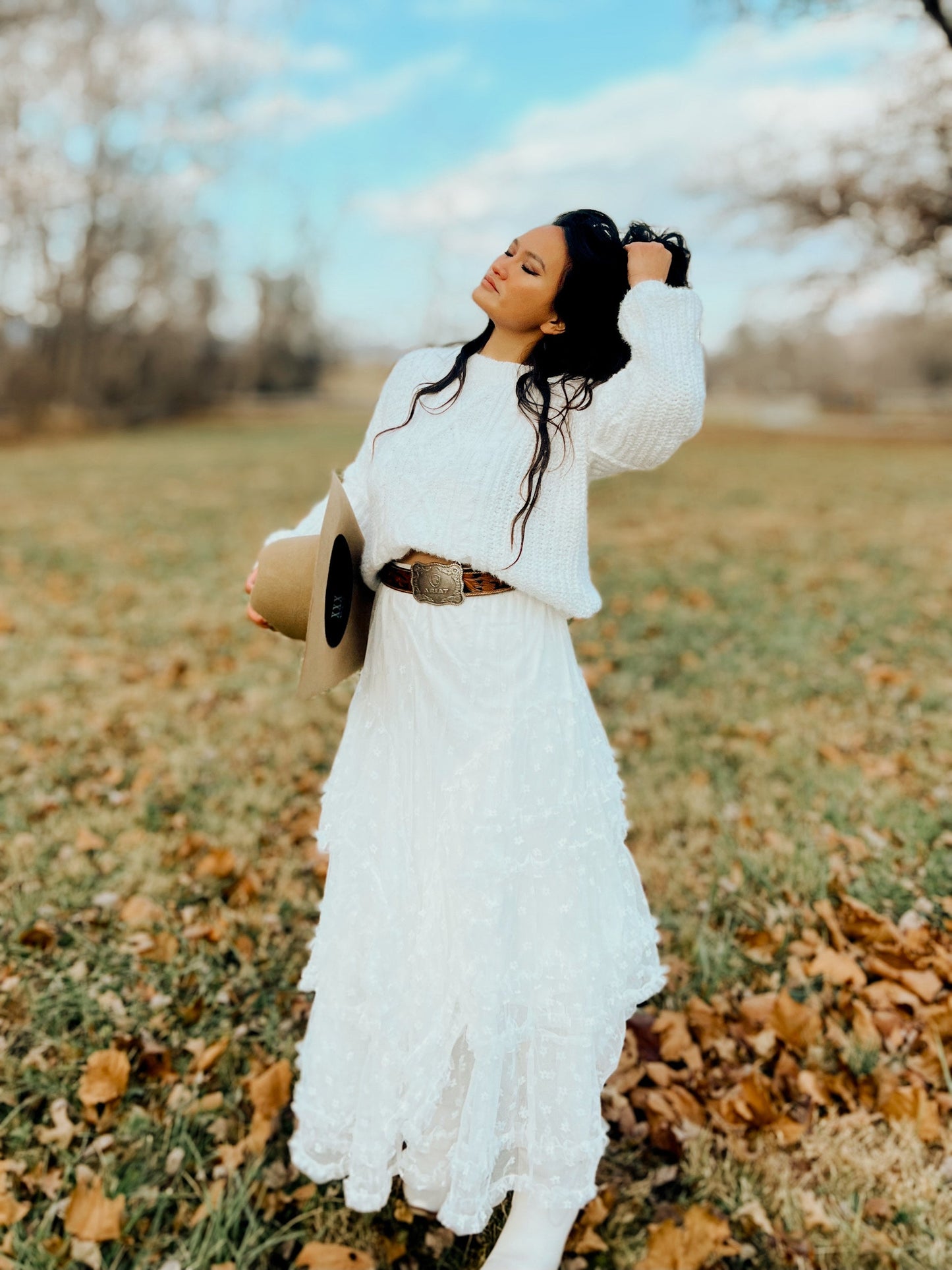 Miss Sparkling | Lace Ruffle Mesh Maxi Skirt